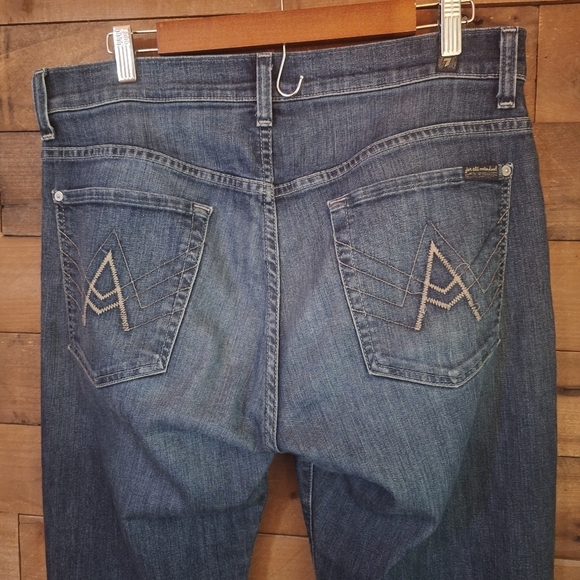 7 For All Mankind Austyn Relaxed Straight Leg Jeans Men Size 33 - Picture 5 of 9